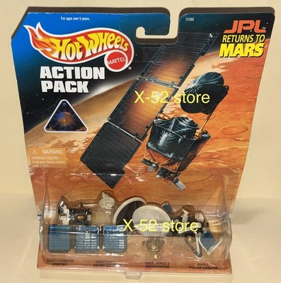 Hot Wheels JPL Returns to Mars Action Pack Mars Polar Lander Climate Orbitr NASA