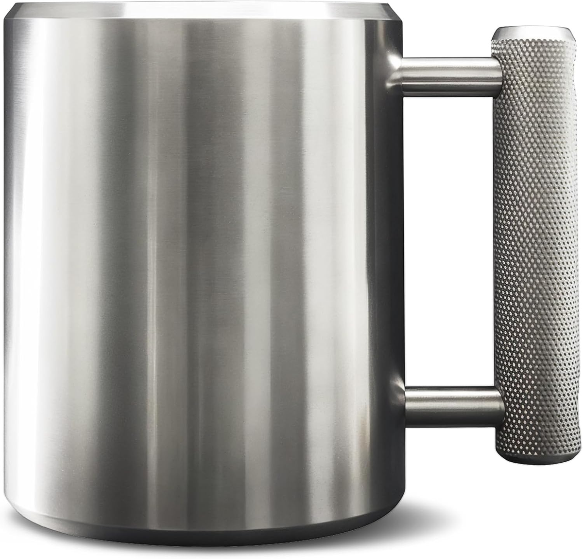 Heavy 18LB Stainless Steel Dumbbell Mug - Fitness Water Cup for Training