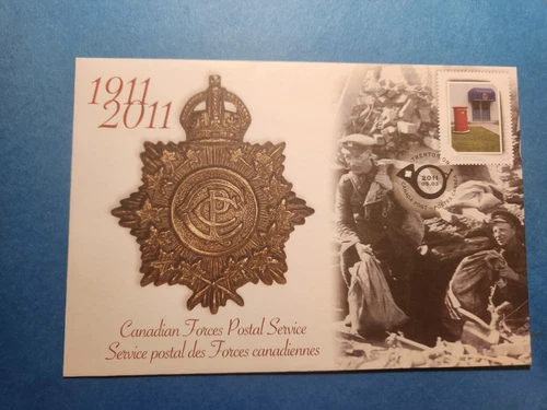 2011 Canadian Forces Postal Service Envelope, with Info
