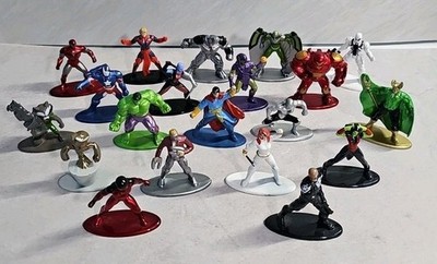 Jada Toys Marvel Nano Metal figs Mini-Figures Die-Cast Metal Lot of 20