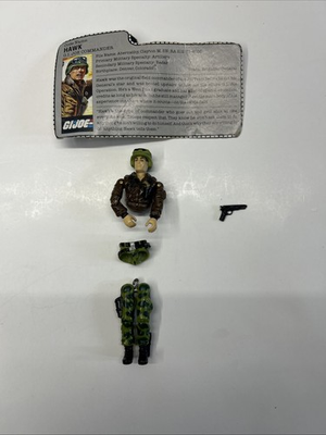 #ad #ad Vintage Gi Joe 1986 General Hawk Action Figure With Tiny Toy Gun $28.55