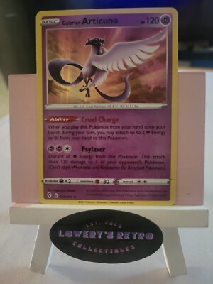 articuno pokemon card ebay Galarian 063/203 Rare Reverse Holo Listed cards may have imperfections. Galarian Articuno 63/203 Evolving Skies