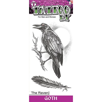 Tattoo Goth Raven - Tinsley Tattoos