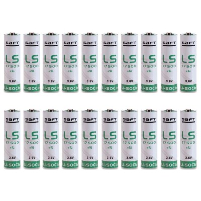 20X Size A LS17500 3.6V 3600mAh Lithium Battery for SAFT LS17500 CNC Water Meter