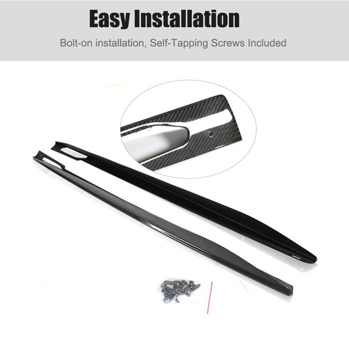 For BMW 4 Series G26 M Sport 440i 4-Door Real Carbon Side Skirts Extension Lips - Foto 9 di 13