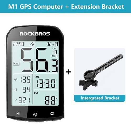 ROCKBROS Cycling Bicycle Bike GPS Computer ANT+ Wireless Speedometer Cadence - Picture 31 of 49