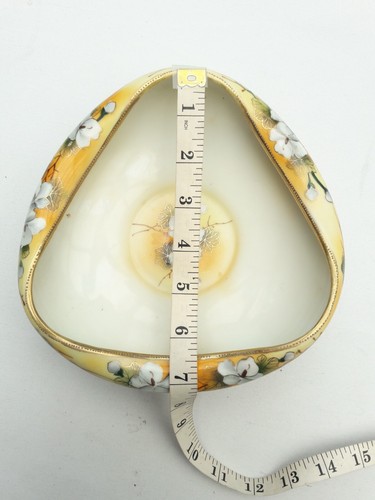 Vintage NIPPON Schale Schale Blumen Mängel Goldrand - Bild 2 von 9