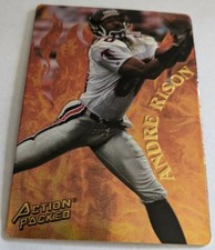 1994 Action Packed Catching Fire Andre Rison Insert Card #R4