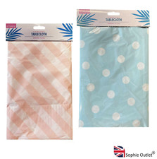 Plastic Tablecloths Picnic Disposable Wipe Clean Party Cover Summer Outdoor G870