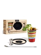Studio Mercantile Bloody Mary Bar Tool Kit + Recipe Glass, 3 Pieces Set Open Box