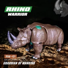 New Rhinox Maximal RW-01 Beast Wars Action Figure Deformabl Robot Kids Toys 8.5"