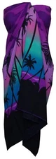 Sarong Women Scenic Coconut Printed Beach Swimsuit Wrap One Size Pareo