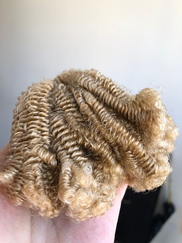 OOAK Doll Head Reroot Small Curly Soft Hair 30g - Picture 2 of 3