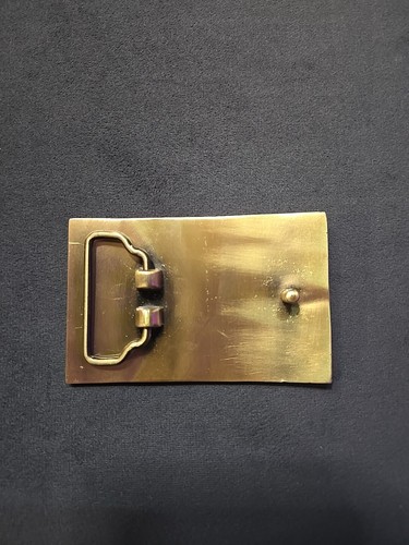 VINTAGE 1970s *BUDWEISER GENUINE LAGER BEER* Bronze BELT BUCKLE Never used - 第 3/15 張圖片