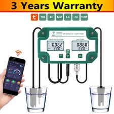 Water Quality Tester Wifi Online 6 In 1 Water Quality Meter TDS/EC/SALT/PH/TEMP