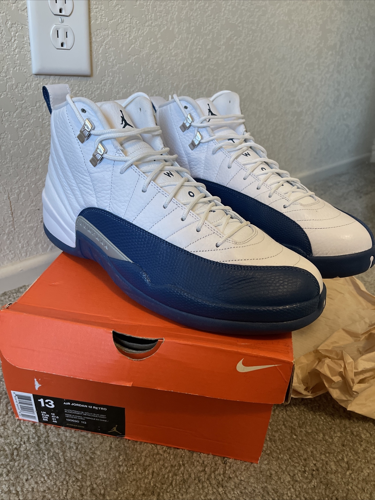 Size 13 - Jordan 12 Retro French Blue 