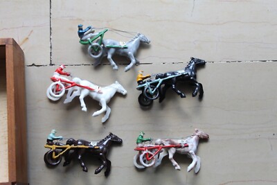 Jouet Ancien Course Au Trot IGM Roma - Années 60 - Fabriqué En Italie