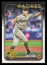 Alek Jacob RC 2024 Topps Update US66 San Diego Padres