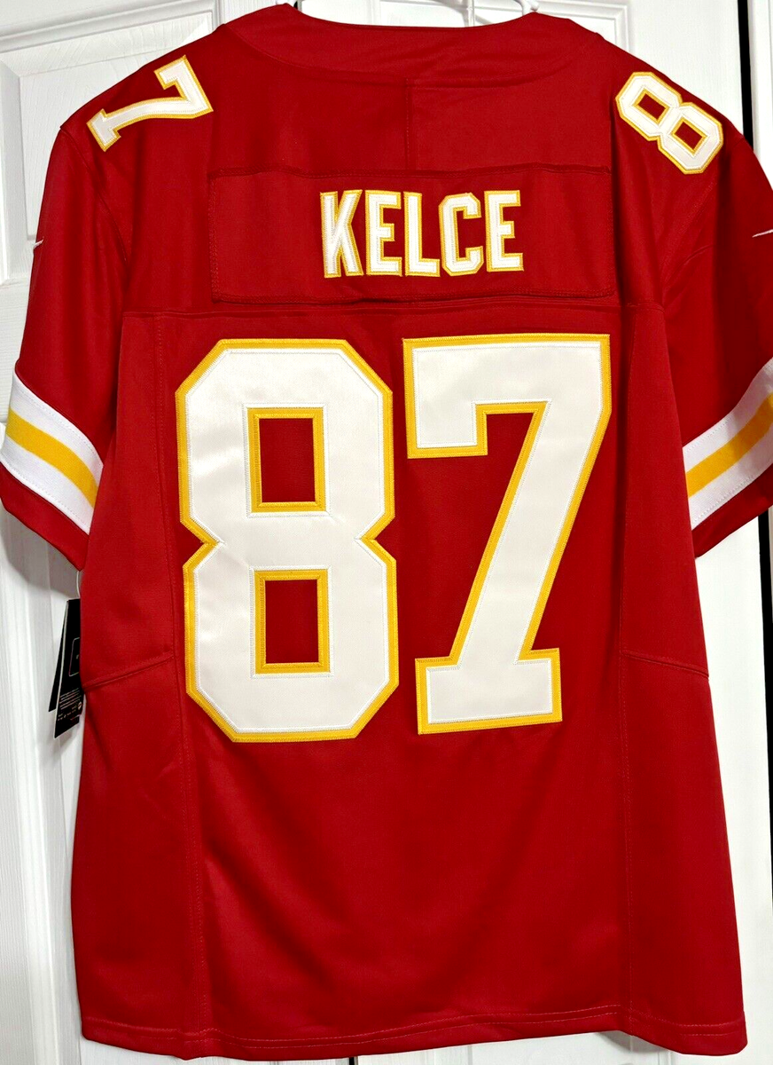 XL Travis Kelce #87 Vapor FUSE Jersey Red Elite Quality Kansas