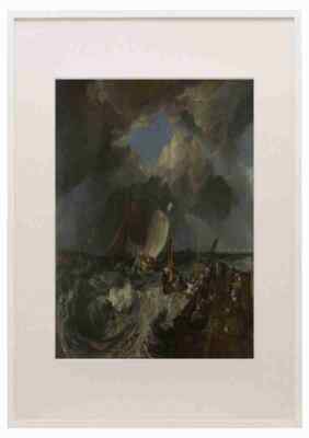Joseph Mallord William Turner Calais Pier A3 A4 gerahmter Druck Bild