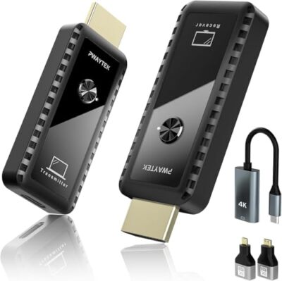 DFFLY Wireless HDMI Transmitter und Receiver 1080P Portable Wireless HDMI