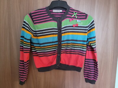 Boboli Strickjacke Bunt Gestreift 128