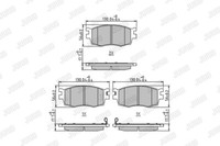 Jurid 572593J BremsbeläGe Set, Scheibenbremse FüR Hyundai, Kia