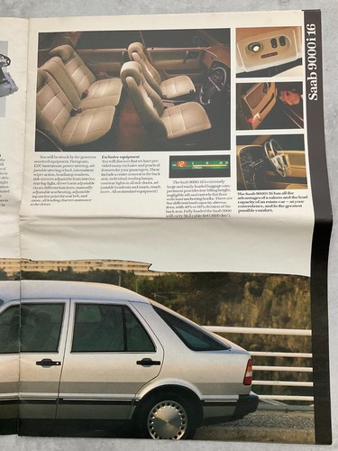 Saab Range UK Market Car Sales Brochure - 1986 - Picture 2 of 5