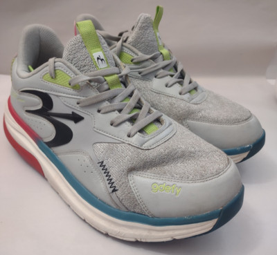 GDEFY Gravity Defyer Mighty Walkers Mens 10.5 Gray Blue Walking Shoes Plz Read