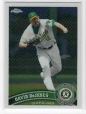 David DeJesus 2011 Topps Chrome Baseball Base Common #77 Oakland Athletics