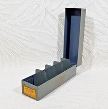 VTG KODAK KODASLIDE COMPARTMENT FILE SLIDE STORAGE BOX 35MM METAL TRAY - RUSTED