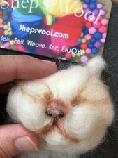1LB Wool Roving, Wool Fiber-             Needle and Wet Felt Projects With Ease!