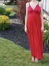 David’s Bridal Red dress, bridesmaid party wedding. Size 0-2