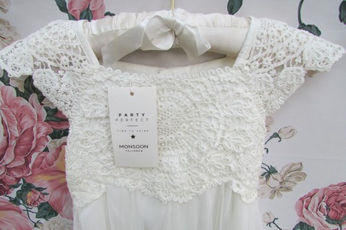 BNWT Ivory Cotton Estella Bridesmaid Party Occasion Dress Age 2-3 MONSOON €60 - Picture 13 of 14