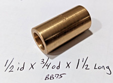 Bronze Bushing Bearing New 1/2 id x 3/4 od x 1 1/2 Brass bearing bush sleeve B75