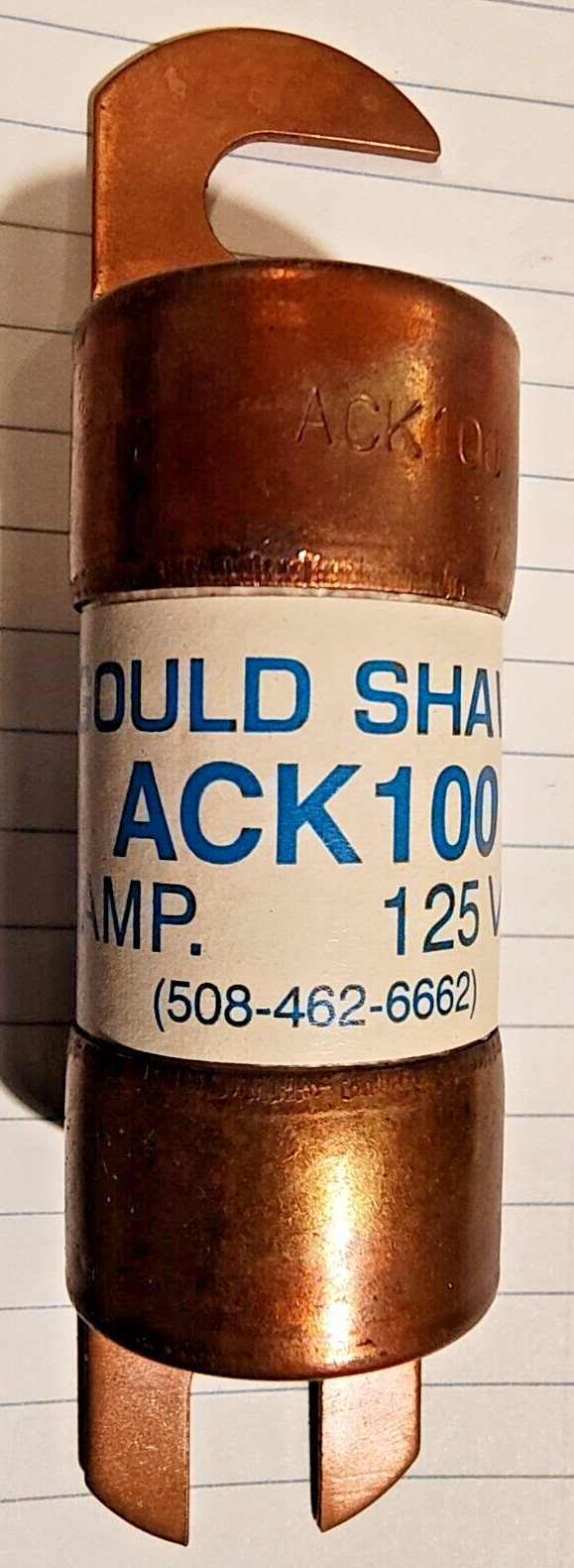 NEW Ferraz Shawmut ACK-100 Fuses ACK100 /125AMP/125VAC/10KA
