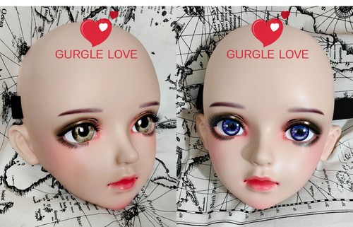 Kigurumi Head Shell Animated Mask Cute Baby Face Doll Face BJD Littel Kitten - Picture 10 of 13