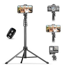 UBeesize 67" Phone Tripod  Selfie Stick with Wireless Remote and Phone Holder