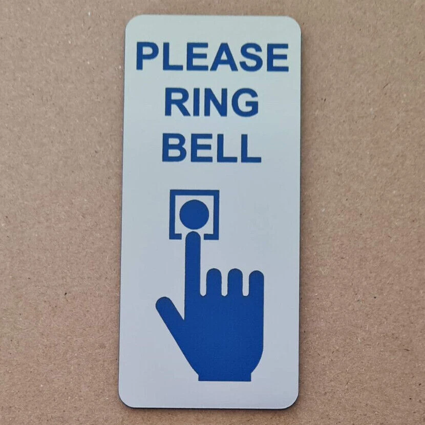 Buy DELIVERIES Please Ring Bell, Entrance Notice Sign Waterproof Acrylic  Drill Holes Online in India - Etsy