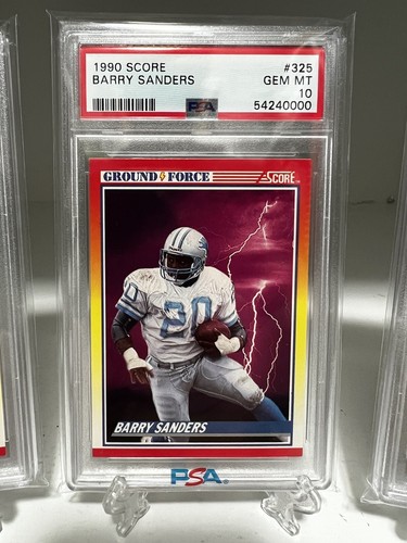 1990 Score Ground Force 325 Barry Sanders PSA 10 GEM MINT POP 145 EBay