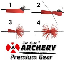 ORANGE Rubber Whisker Bow String SILENCERS Archery COMPOUND RECURVE LONGBOW F/SH