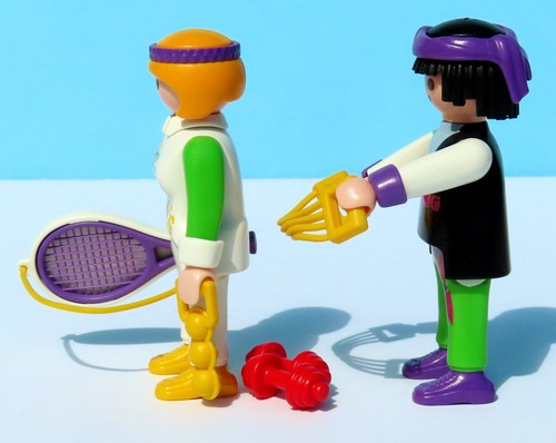 Playmobil 4509 Tenista y 4518 Culturista Deportes Fitness Entrenamiento Completo - Imagen 2 de 4