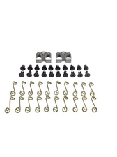 7/16" Aluminum Dzus Button / Springs / Tab Plate / Black Dzus Buttons 20 pack