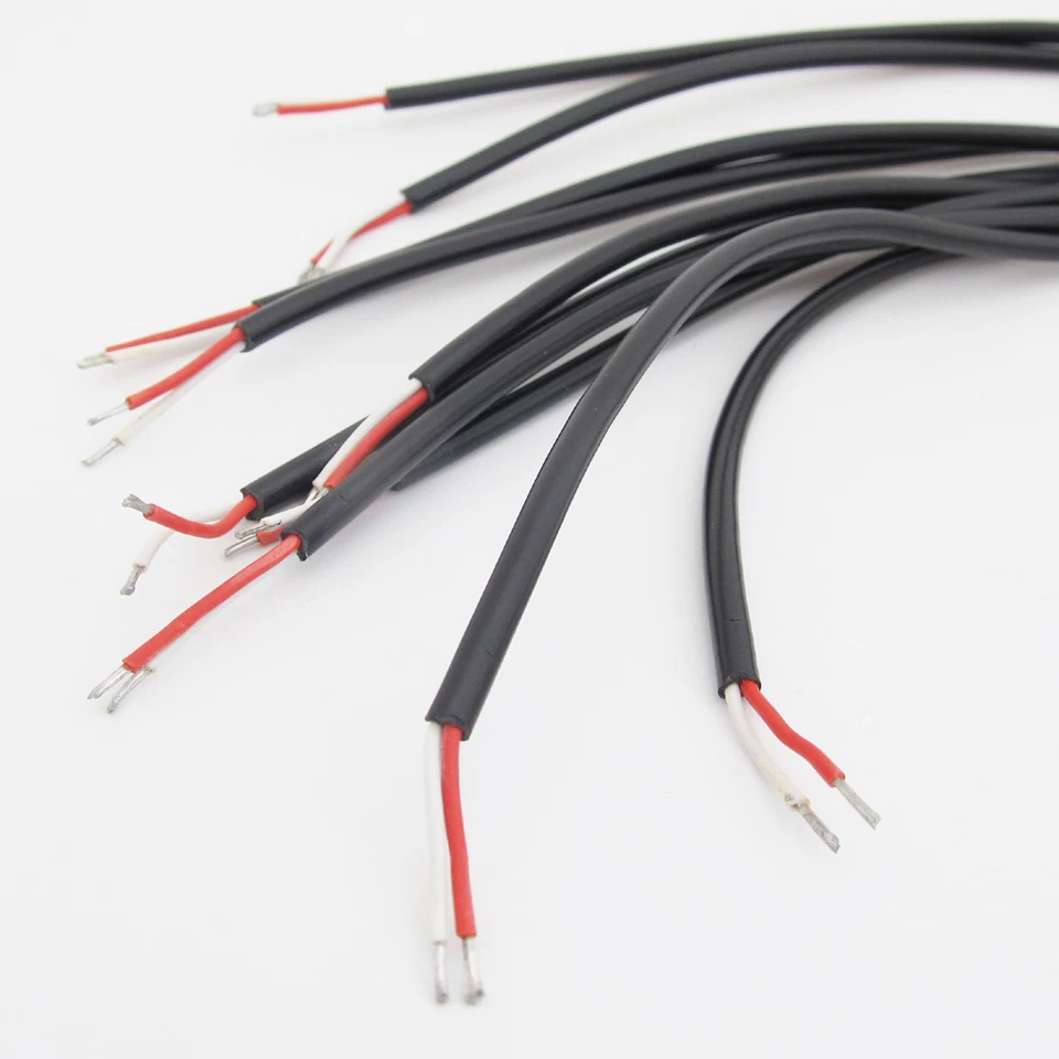 10pcs 30cm/1ft DC Power Cable 2.5x0.7mm DC Tip Plug Straight CCTV Cord Cable - Image 3 of 4