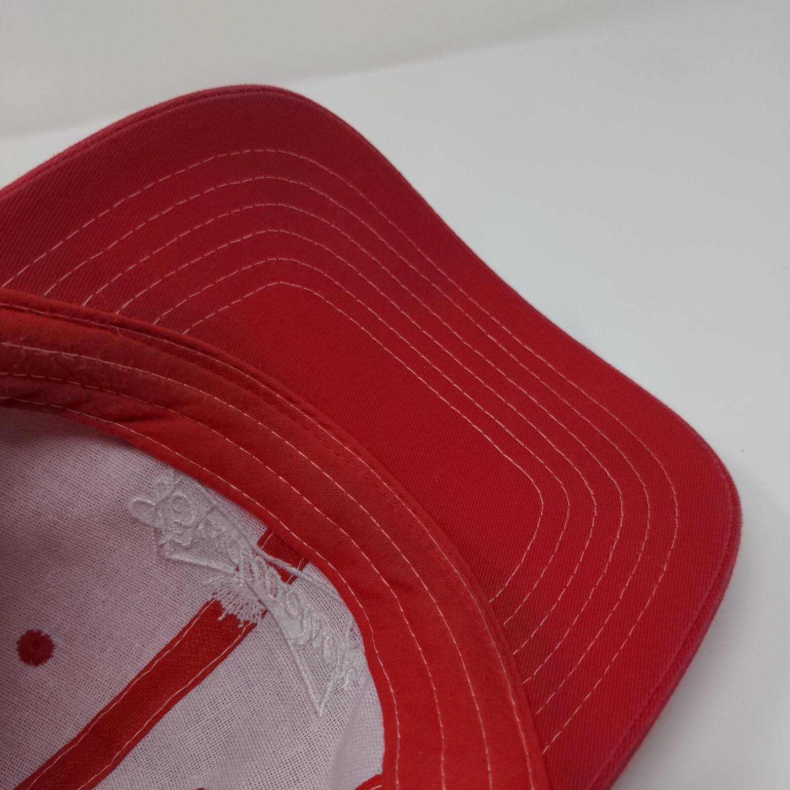 Budweiser Strapback Hat Red One Size Adjustable E… - image 9