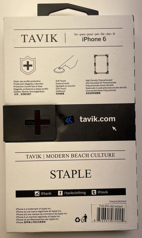 Funda Tavik Staple para Apple iPhone 6/6S - Magenta Foto 2 de 4