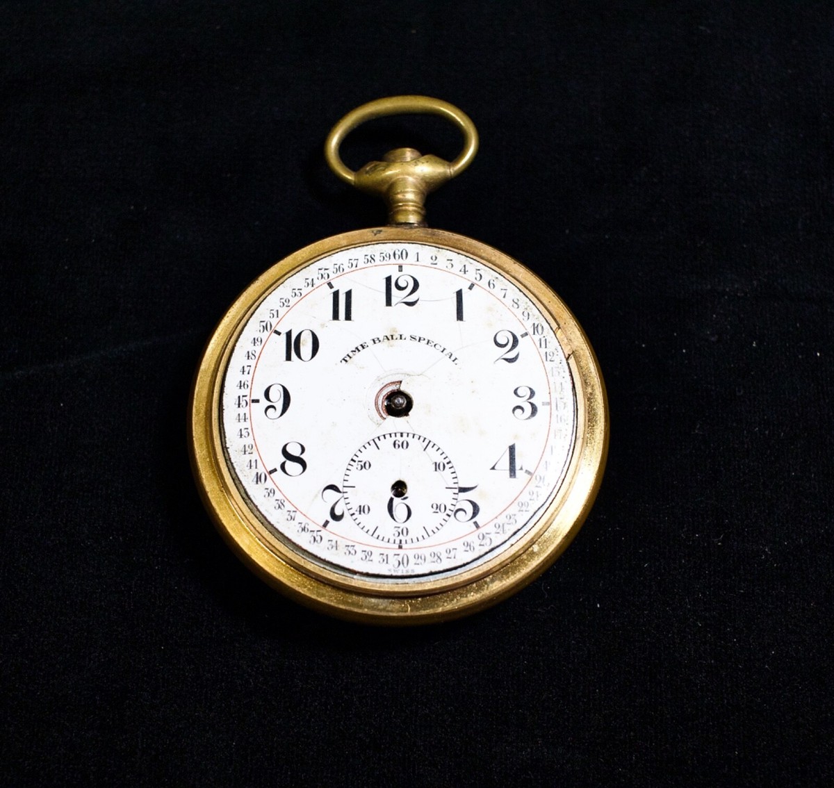 ❗️タイムセール　手書き　アンティーク　ボール 21 Jewel Time Ball Special Antique Railroad Pocket Watch, C.I.