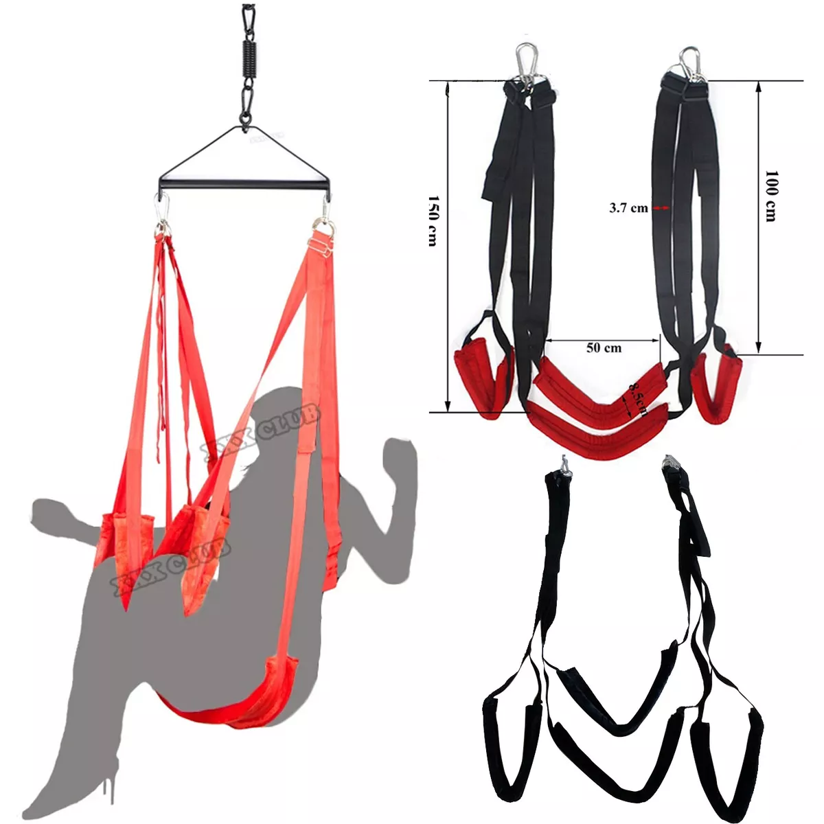 360 Sex Swing Sling Hanging Couples Positioning Enhancer Love Yoga Furniture SM