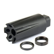 Muzzle Brake 5/8x24 TPI Linear Compensator for .308 300BLK 7.62 /w Washer & Nut