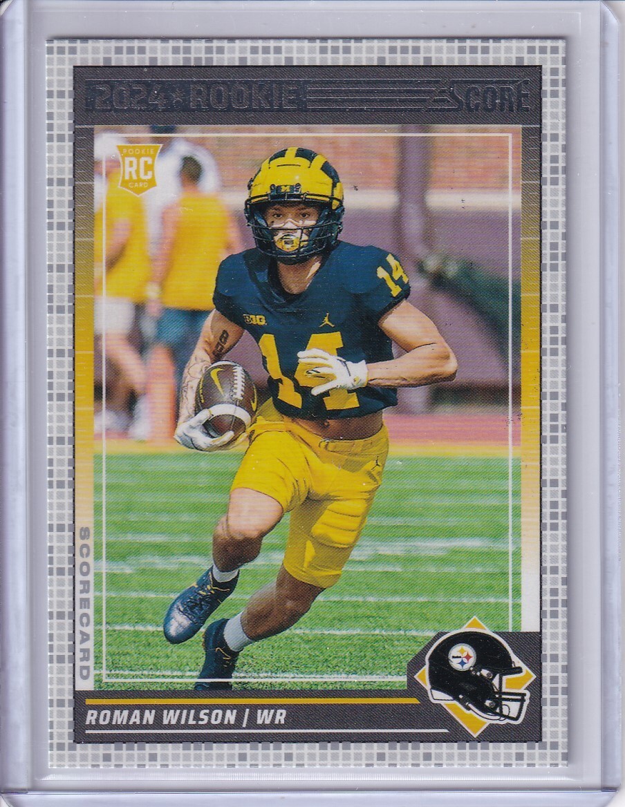 2024 Score ROMAN WILSON Steelers #360 SCORECARD parallel of RC